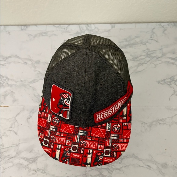 Star Wars Hat Cap Snap Back Adult Trucker Resistance Disney Parks Red Gray​​ - Picture 5 of 7
